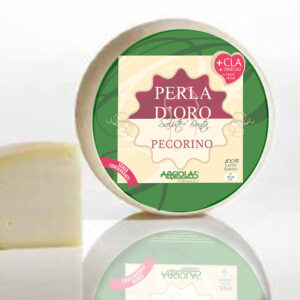 Forma di formaggio Pecorino Fresco Perla D'oro CLA